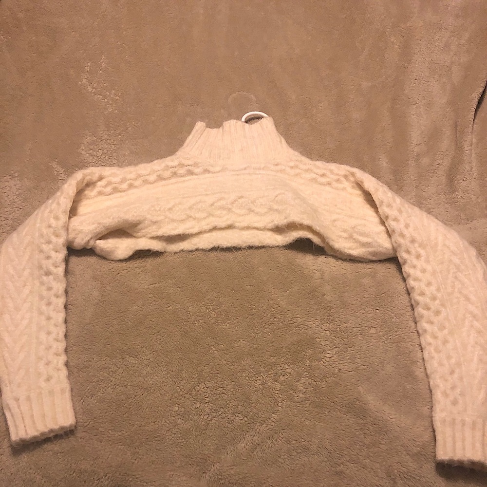 Zara CABLE KNIT SLEEVE SCARF Size M/L